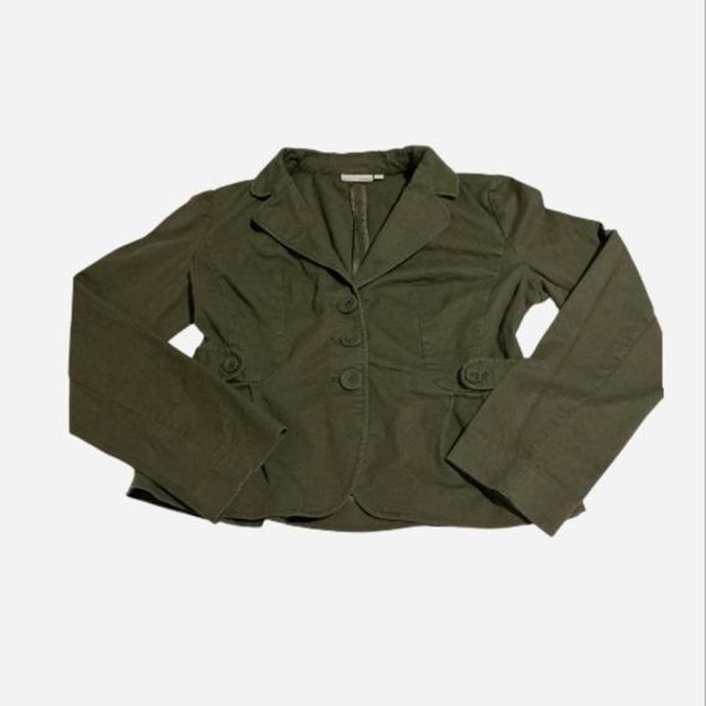 Halogen brand Olive Green and khaki army, military,utility,cotton blend blazer‎